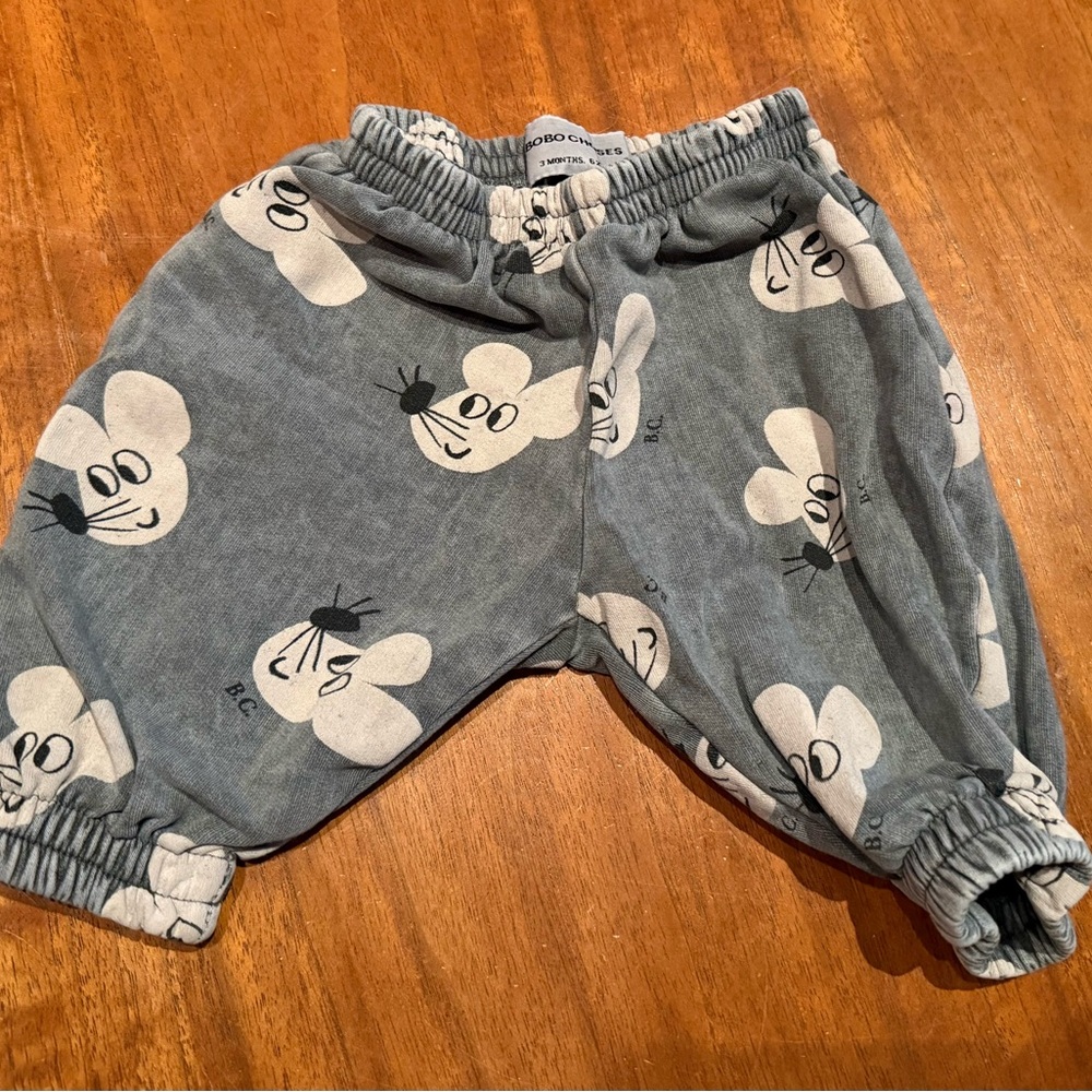 Bobo Choses Gray Baby Pants